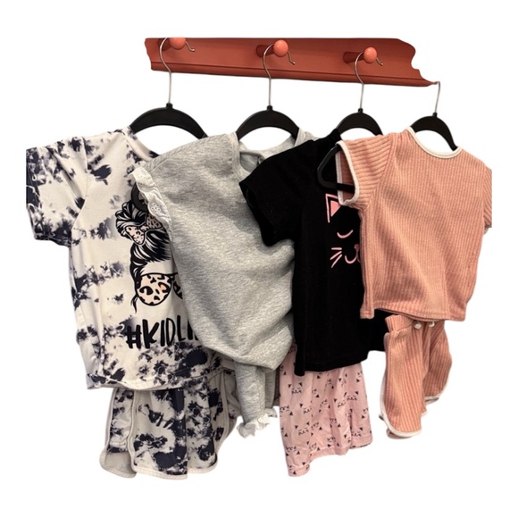 SHEIN Other - SHEIN Kids 4 T Sets - Black, Pink, Gray, White